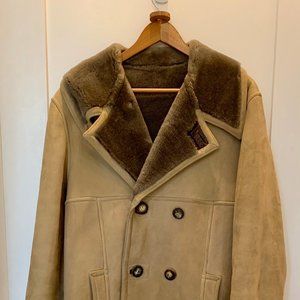 Shearling winter coat, Made in the USA, Vintage
